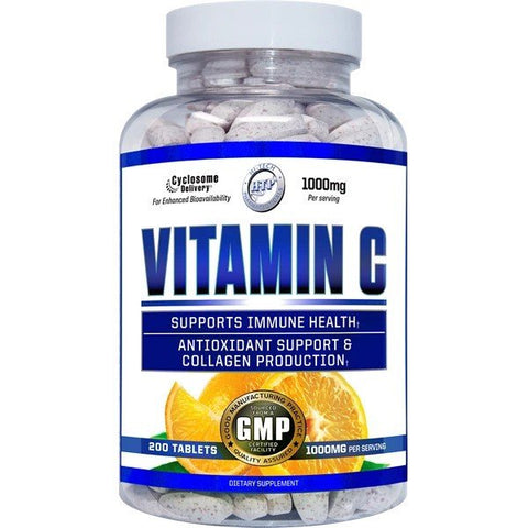 Hi-Tech Pharmaceuticals Vitamin C immune system and antioxidant support supplement 200 Tablets – TigerFitness.com