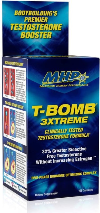 MHP T-Bomb 3Xtreme – Advanced Testosterone Support Formula 168 Capsules | Tigerfitness.com 