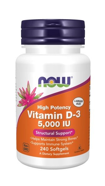 Vitamin D3 5000 IU - NOW Foods - Tiger Fitness