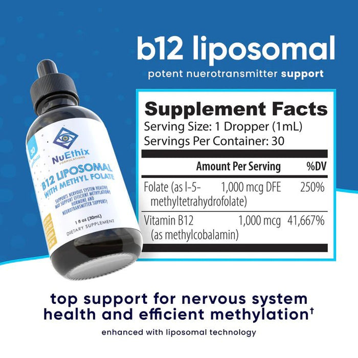 Shop NuEthix B12 Liposomal | Methyl Folate Energy & Nerve Support Tiger Fitness Shop NuEthix B12 Liposomal | Methyl Folate Energy & Nerve Support Tiger Fitness