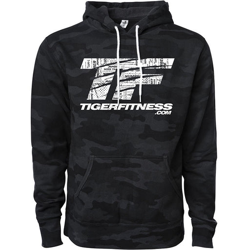 TF Black Camo Hoodie - Tiger Fitness