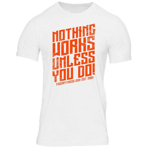 NWUYD White Tee - Tiger Fitness