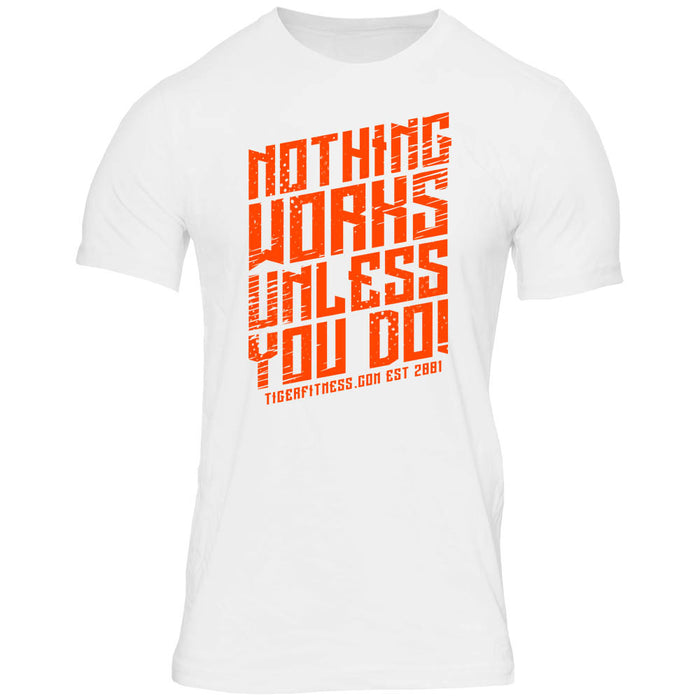 NWUYD White Tee - Tiger Fitness