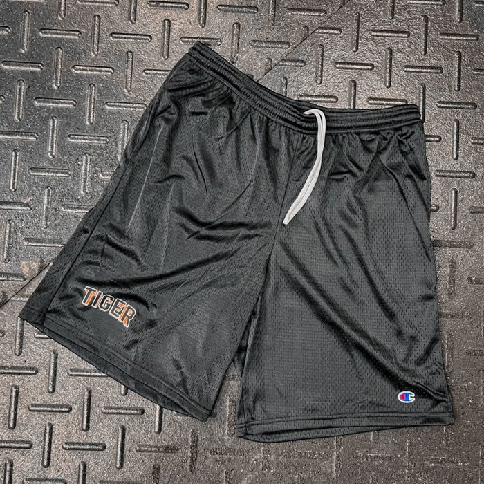 Tiger 3D Logo Champion Mesh Gym Shorts - Tiger Fitness - Tiger Fitness
